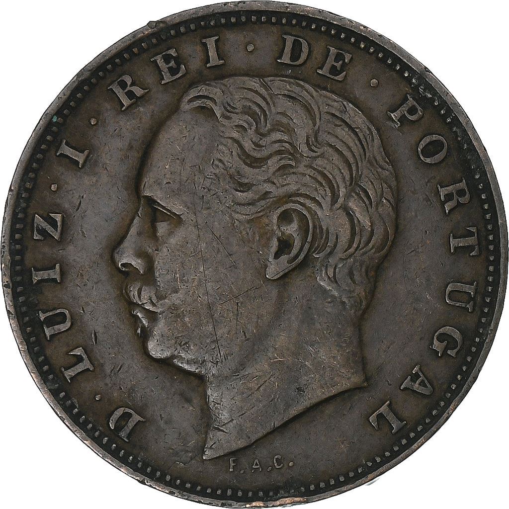 Portugal | 10 Reis Münze | Luíz I | Km:526 | 1882 - 1886