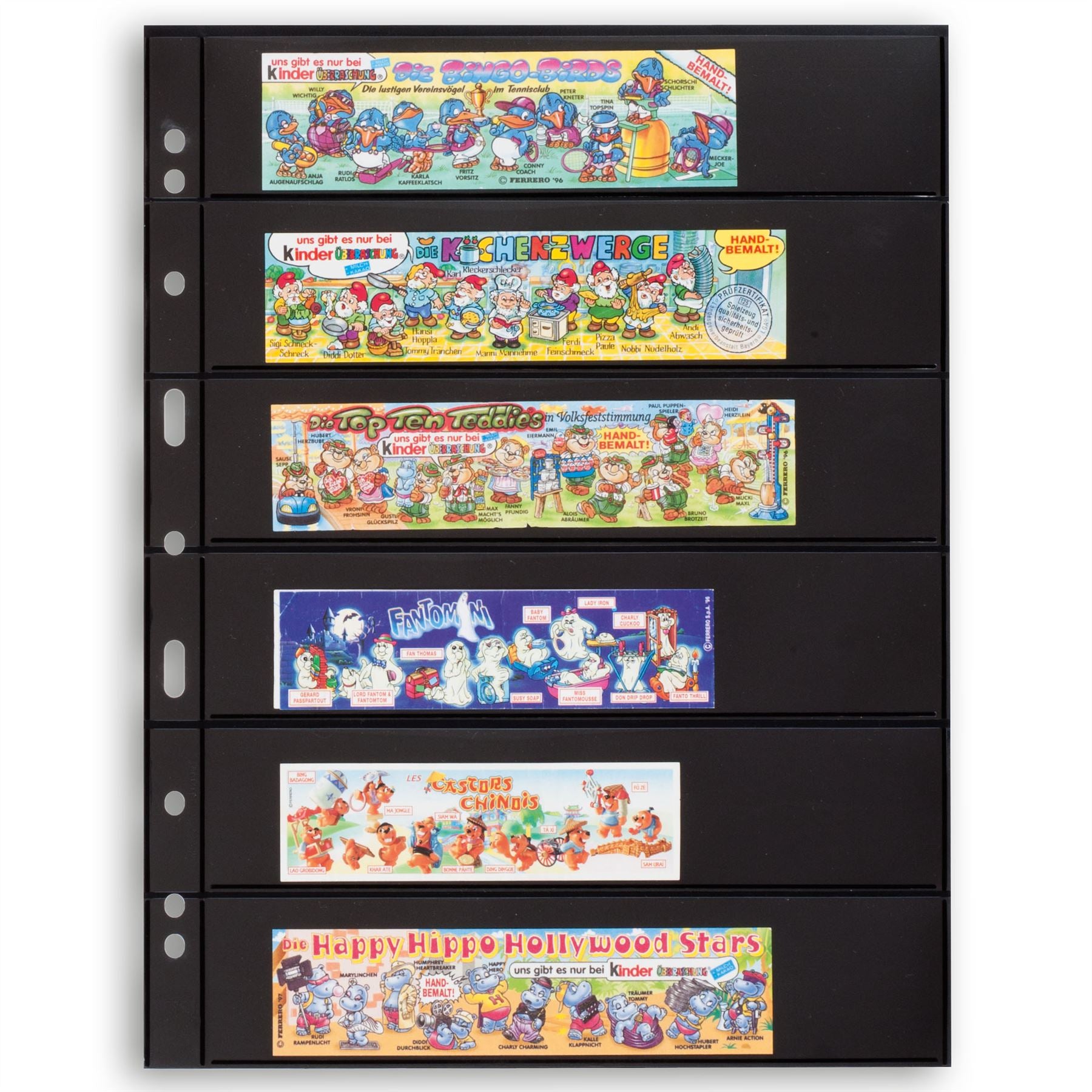 GRANDE Pocket Sheets for Ring Binders | Packs of 5 | Different Pocket Configurations | 2 Colors Available