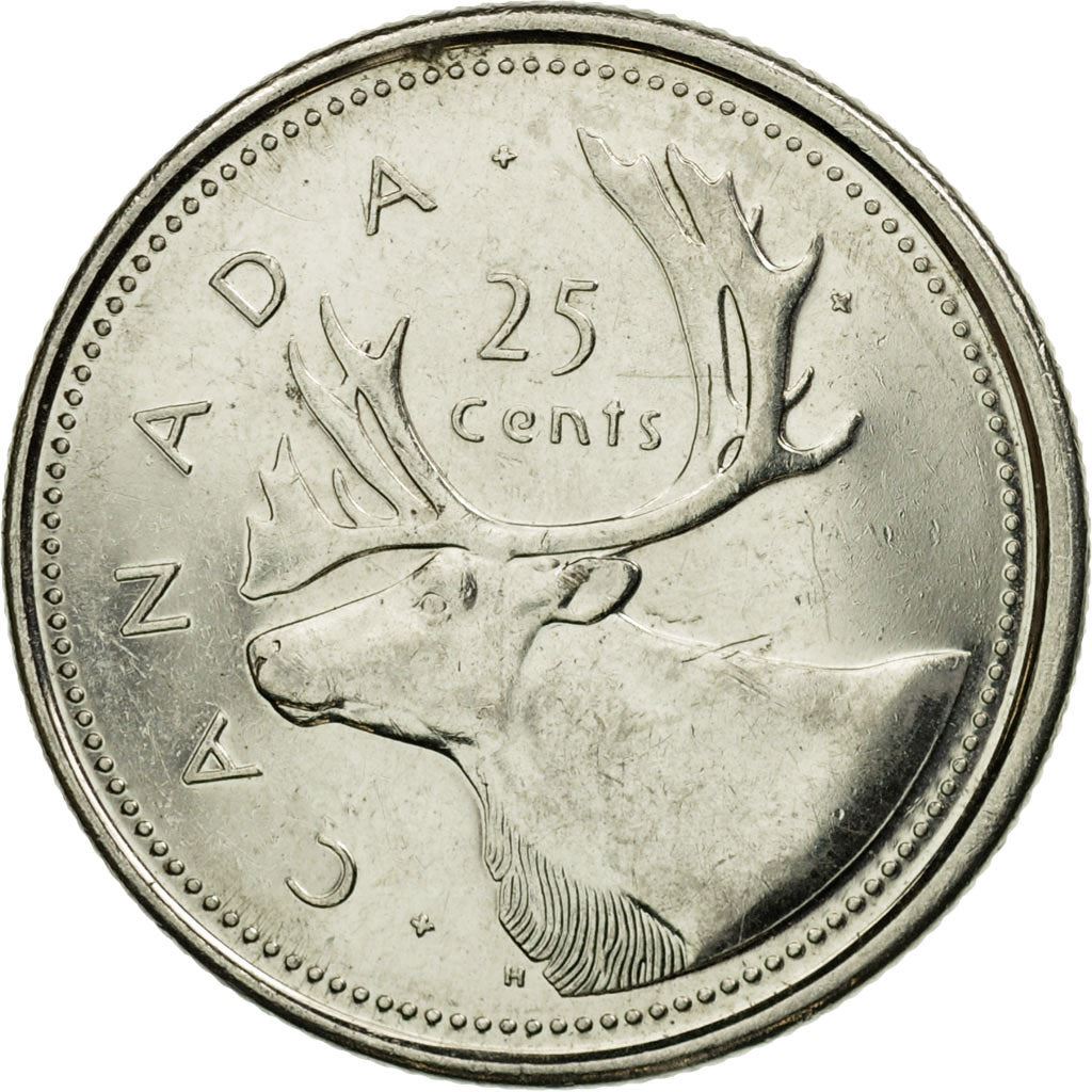 Canada | 25 Cents Coin | Nickel plated steel | Golden Jubilee | KM:448 | 2002