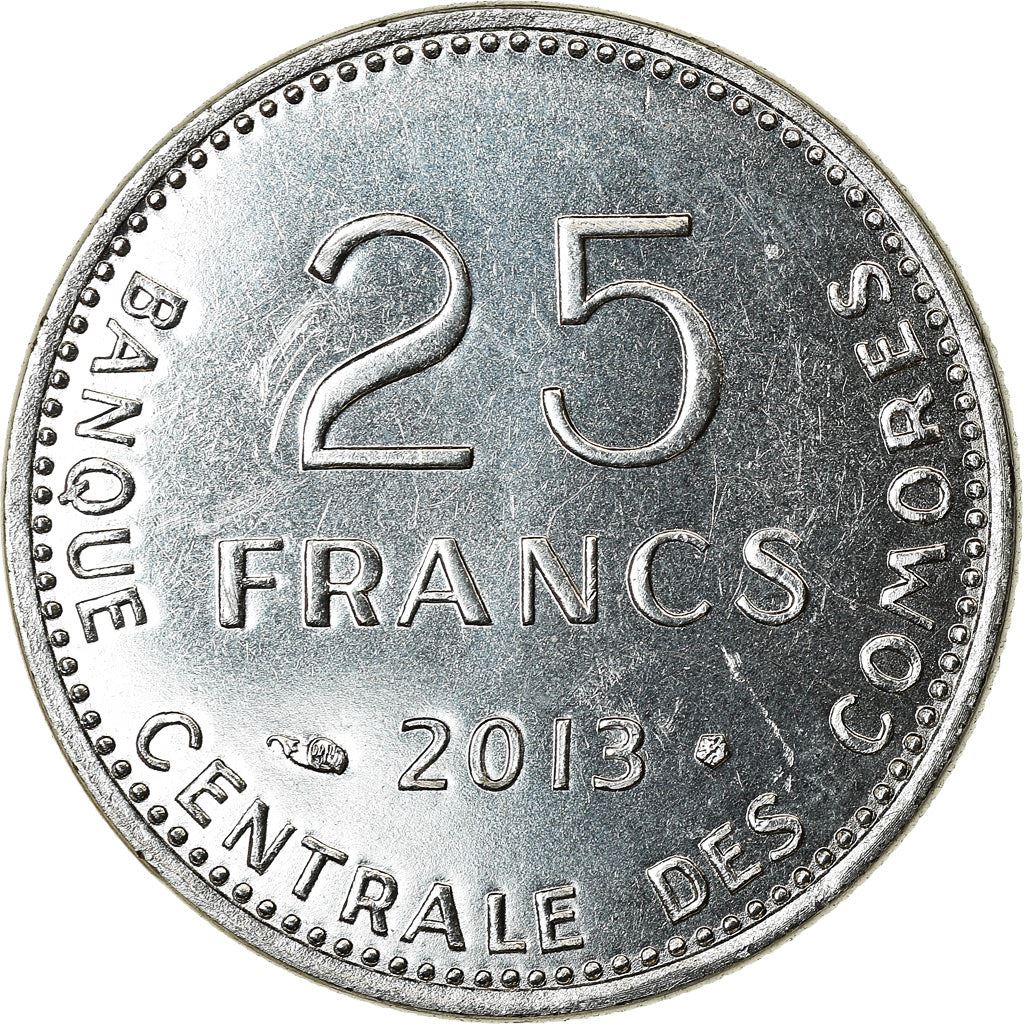 Comoro Islands | 25 Francs Coin | FAO | Km:14A | 2013 - 2020