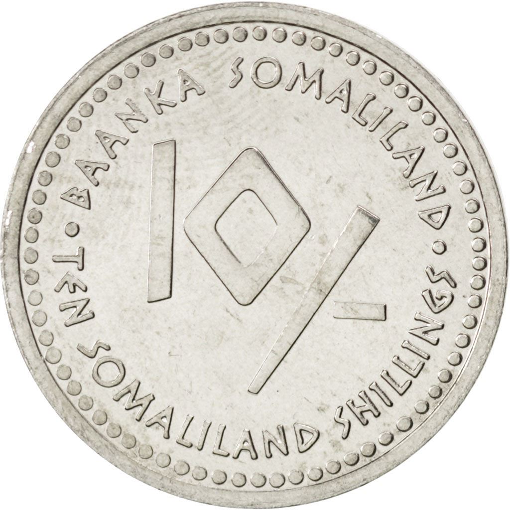 Somaliland | 10-Schilling-Münze | Löwe | Edelstahl | KM:13 | 2006