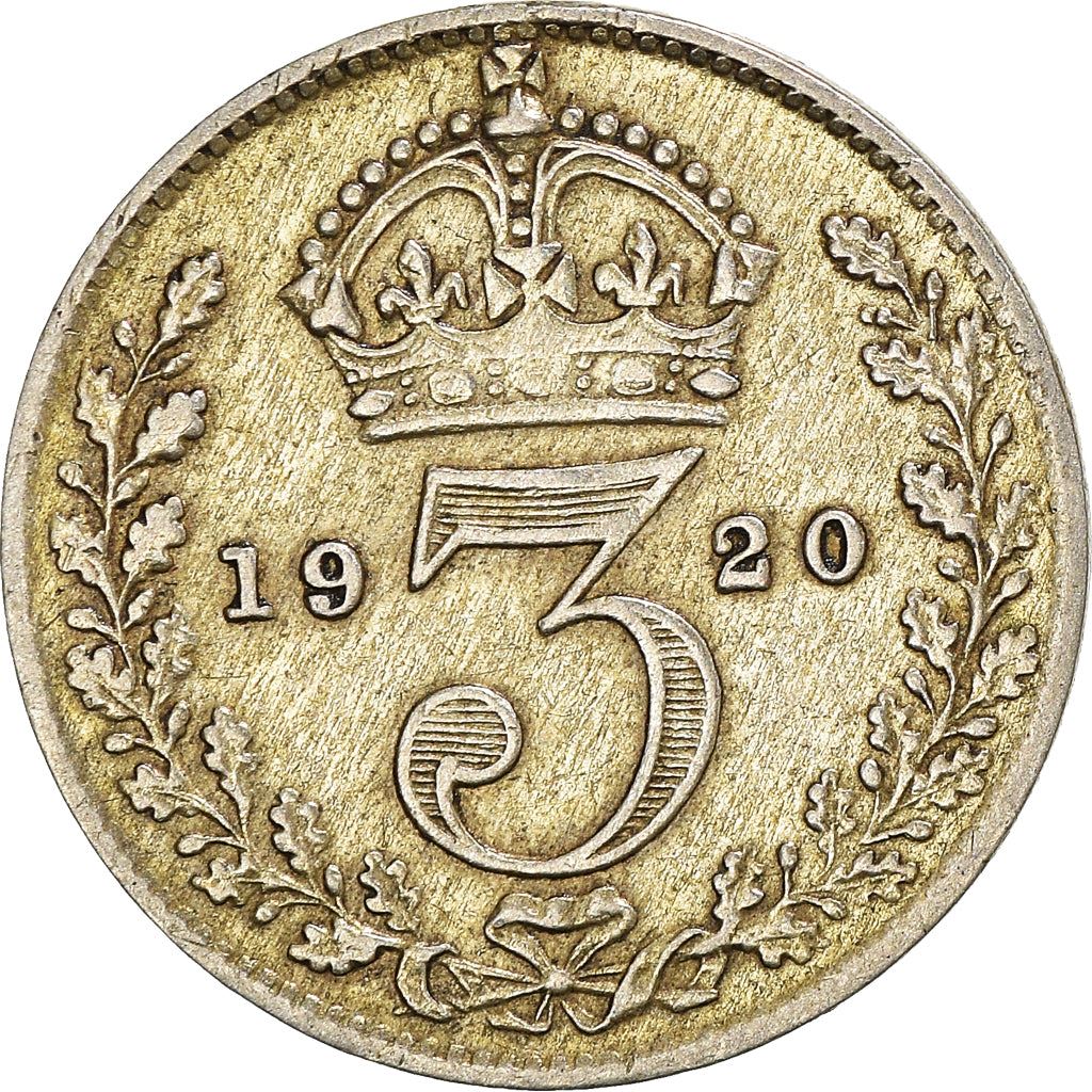 United Kingdom | 3 Pence Coin | George V | KM:813a | 1920 - 1927