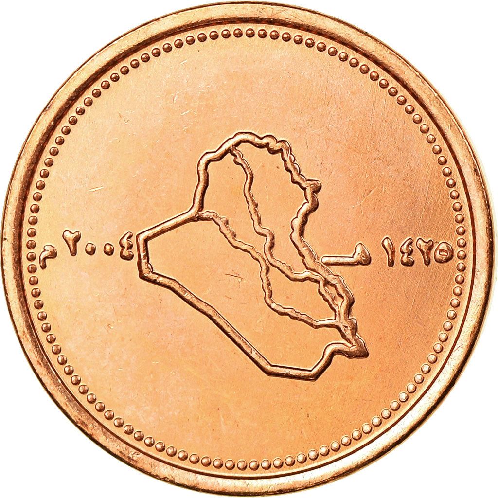25 Dinars Coin | Copper Plated Steel | Map | Km:175 | 2004