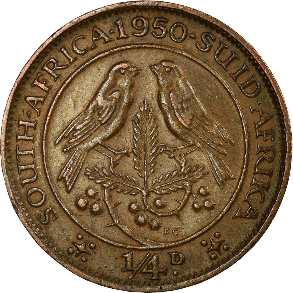 South Africa 1/4 Penny Coin | George VI SUID AFRIKA - SOUTH AFRICA | KM32.2 | 1951 - 1952