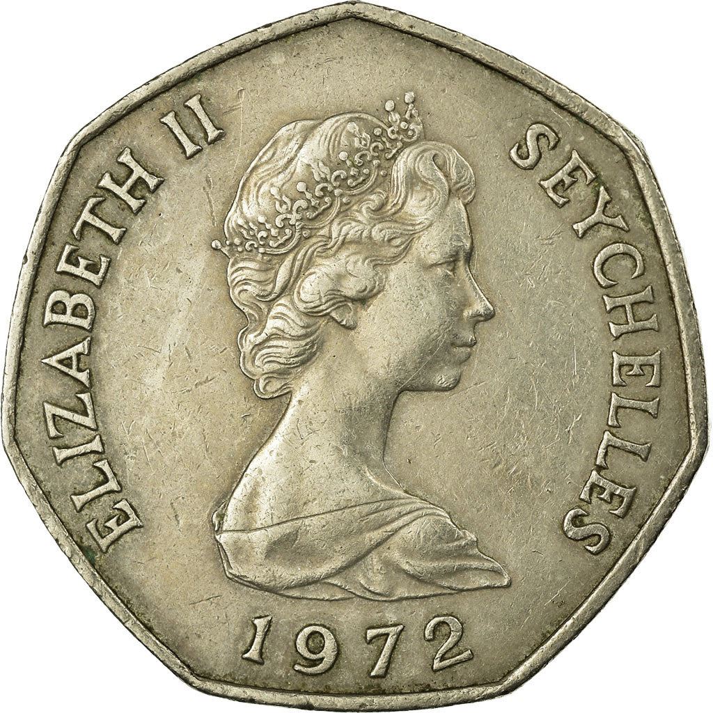 Seychelles | 5 Rupees Coin | Elizabeth II | Km:19 | 1972