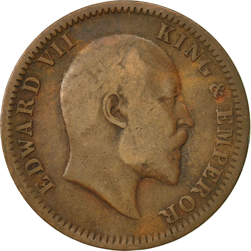 India - British | 1/4 Anna Coin | King Edward VII | Km:502 | 1906 - 1910