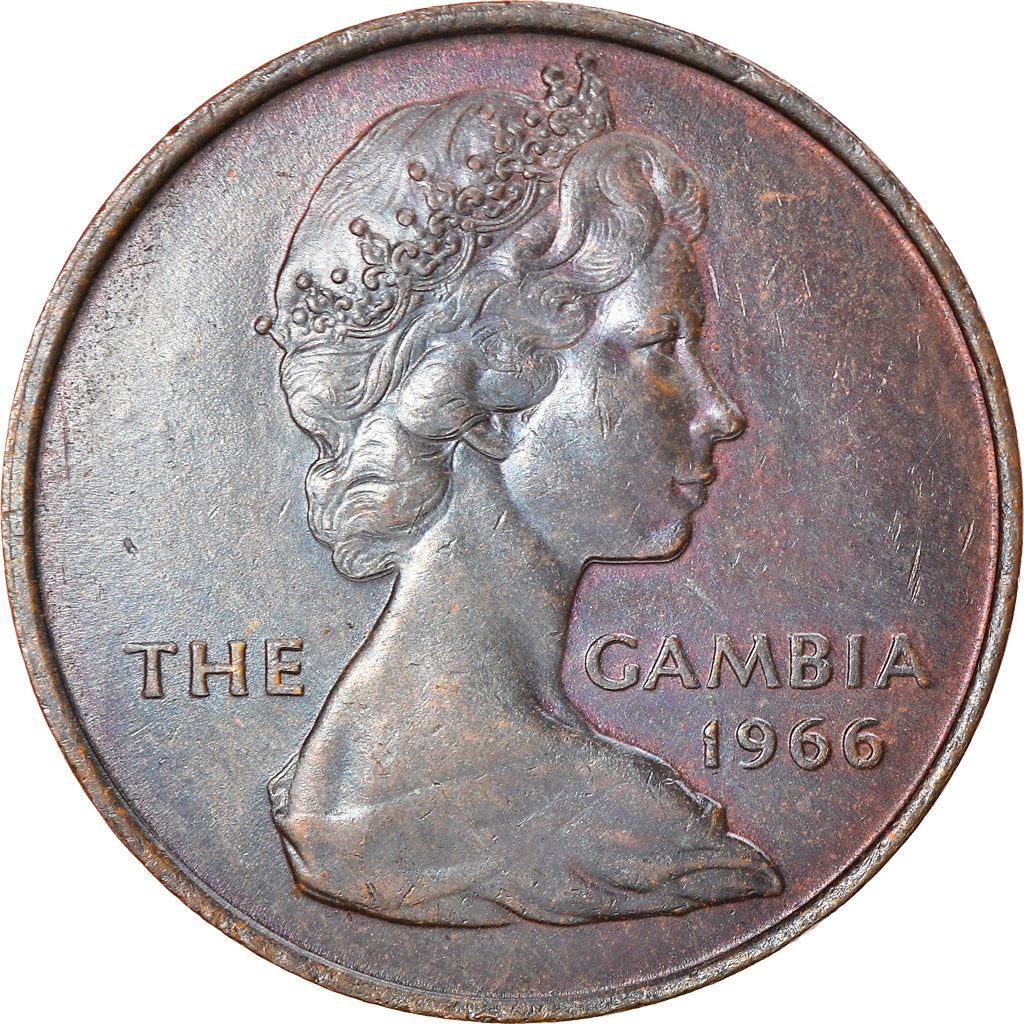 The Gambia | 1 Penny Coin | Sailing boat | Km:1 | 1966