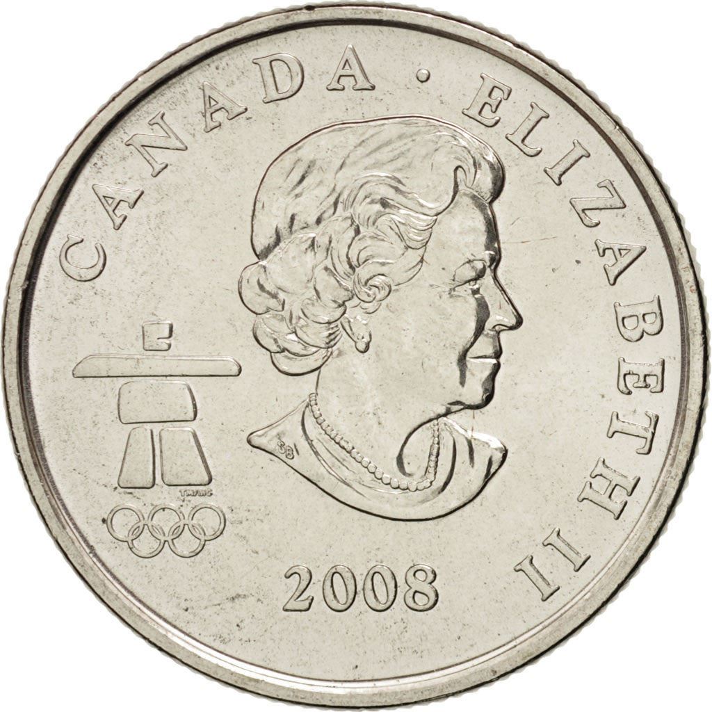 Canada | 25 Cents Coin | Nickel plated steel | Figure skating | KM:766 | 2008