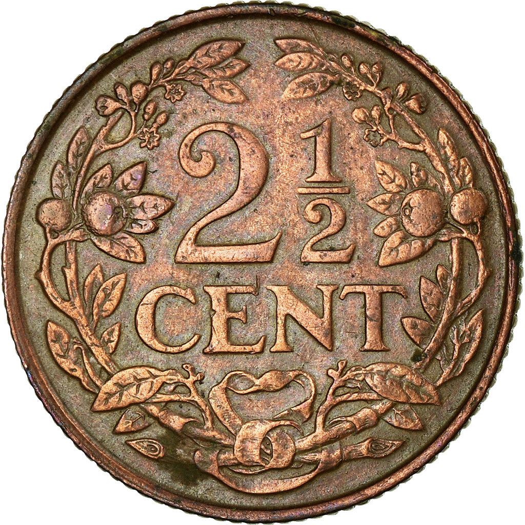 Curacao | 2.5 Cents Coin | Dutch Lion | Km:42 | 1944 - 1948