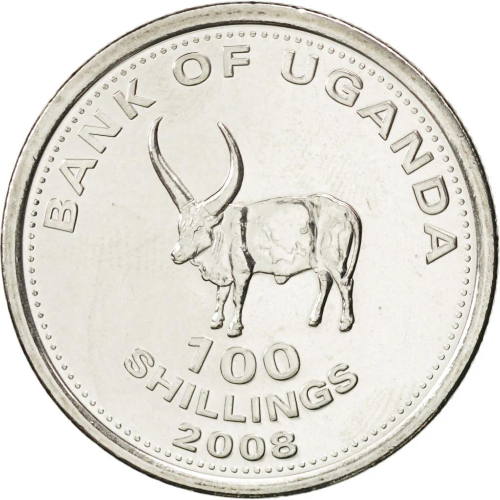 Uganda | 100 Shillings Coin | African Bull | KM67a | 2007 - 2019