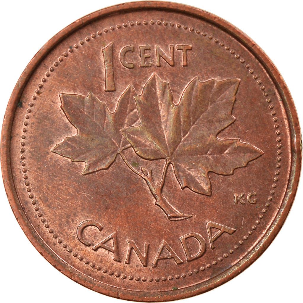 Canada | 1 Cent Coin | Copper plated zinc | Golden Jubilee | KM:445 | 2002