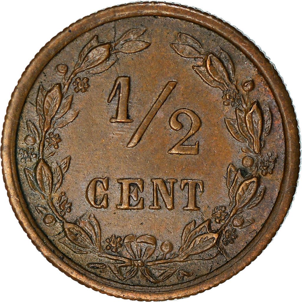 Netherlands | 1/2 Cent Coin | Lion | Km:109 | 1878 - 1901