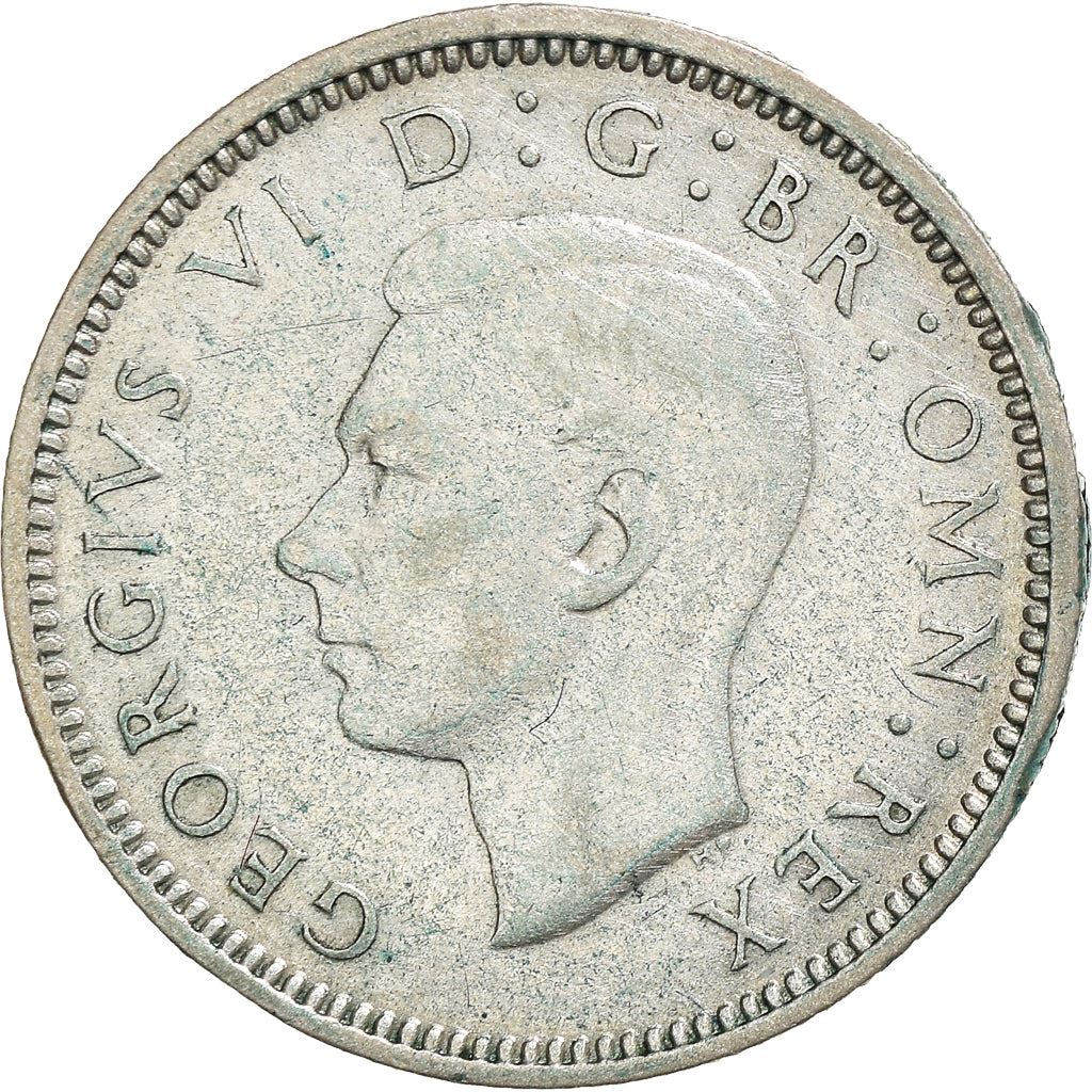 United Kingdom | 6 Pence Coin | George VI | KM:852 | 1937 - 1946