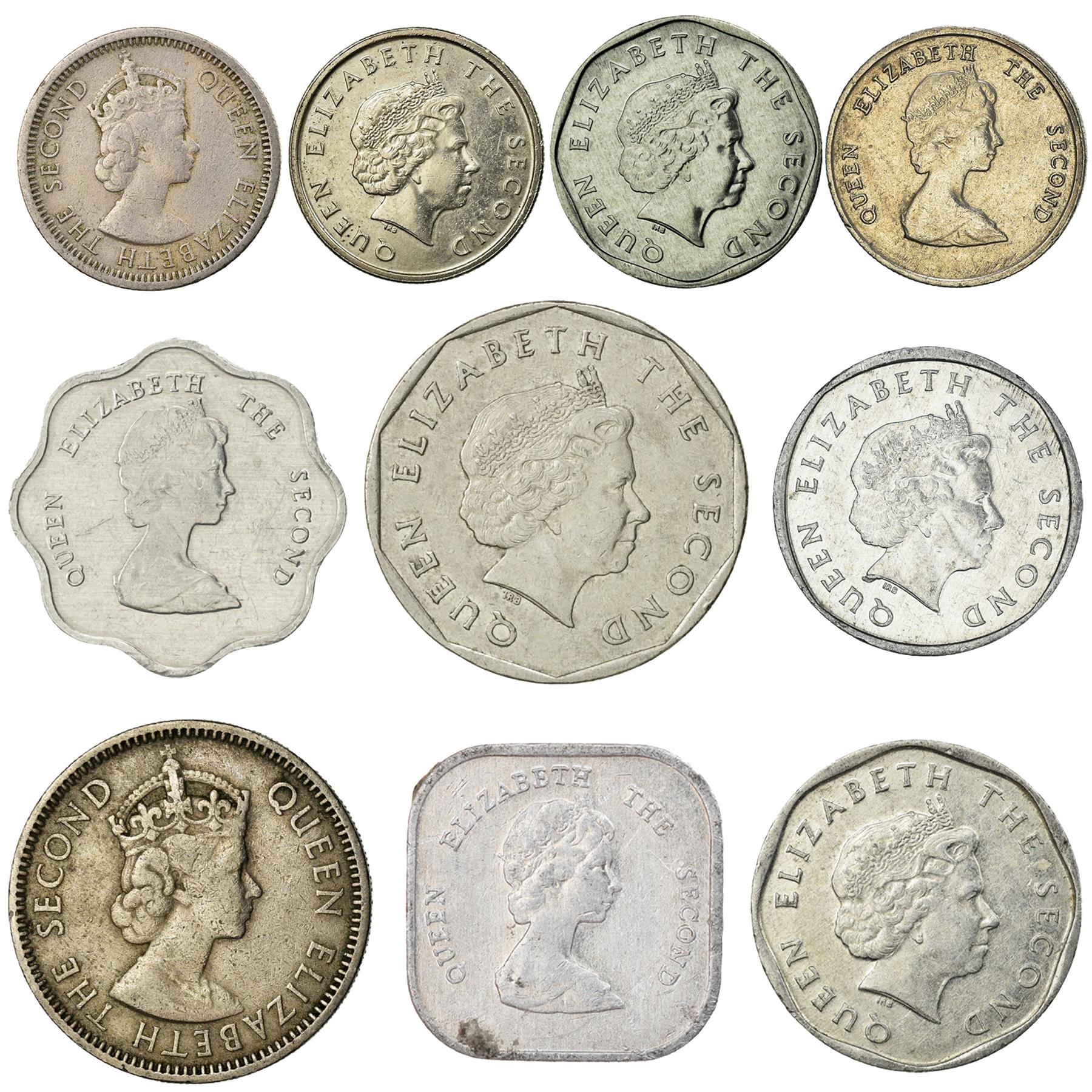 Eastern Caribbean States 10 Mixed Coins | 1955 - 2020