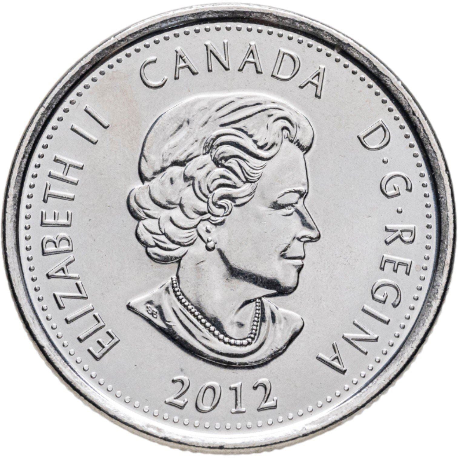 Canada | 25 Cents Coin | Isaac Brock | Nickel plated steel | KM:1322 | 2012
