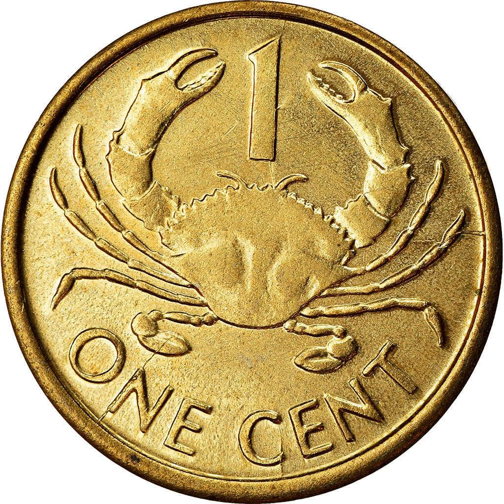 Seychelles | 1 Cent Coin | Mud crab | Km:46 | 1982 - 2004