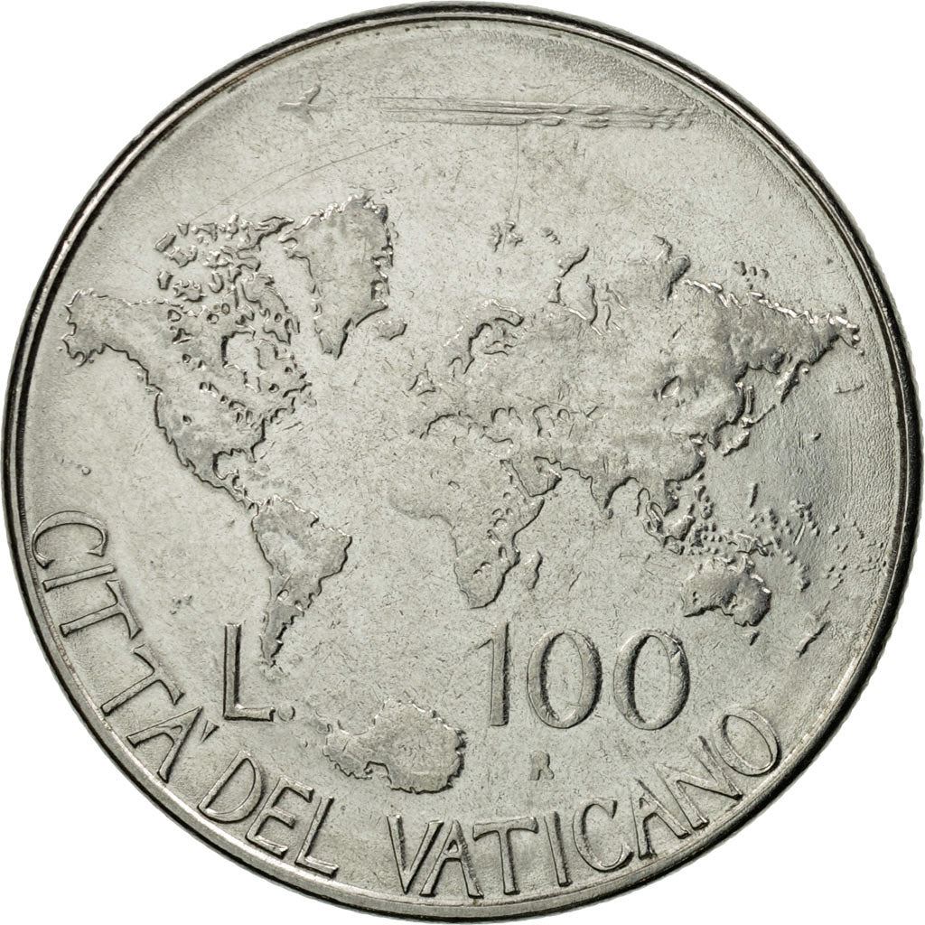 Vatican City | 100 Lire Coin | John Paul II | Km:188 | 1985