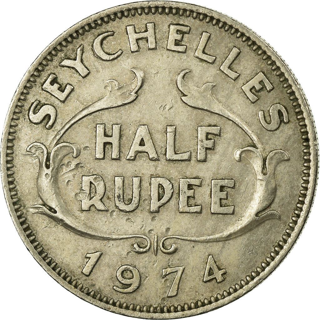 Seychelles | 1/2 Rupee Coin | Elizabeth II | Km:12 | 1954 - 1974