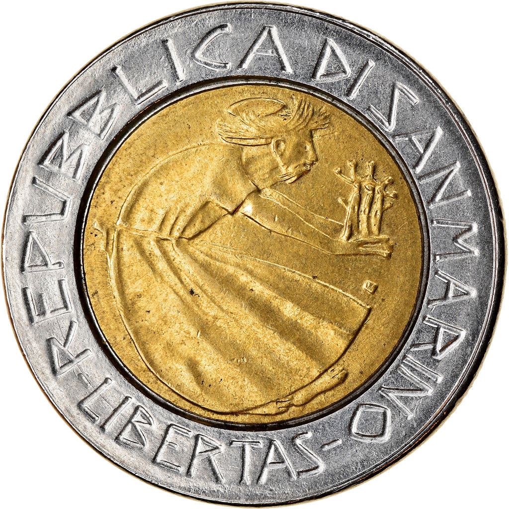 San Marino | 500 Lire Coin | Redemption from drugs | Km:181 | 1985