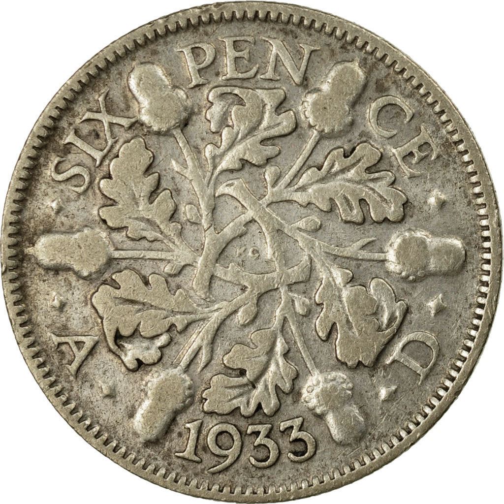 United Kingdom | 6 Pence Coin | George V | KM:832 | 1927 - 1936
