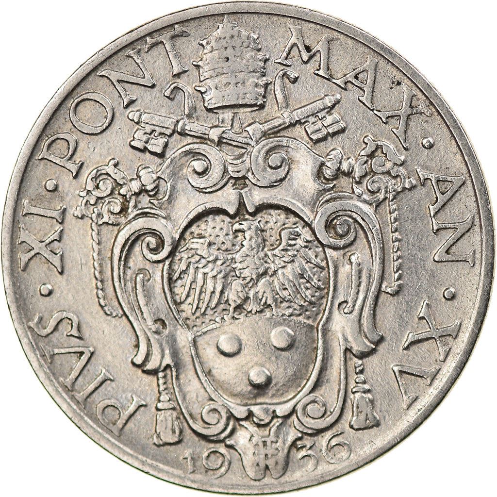 Vatican City | 20 Centesimi Coin | St. Paul | Nickel | KM:3 | 1929-1937