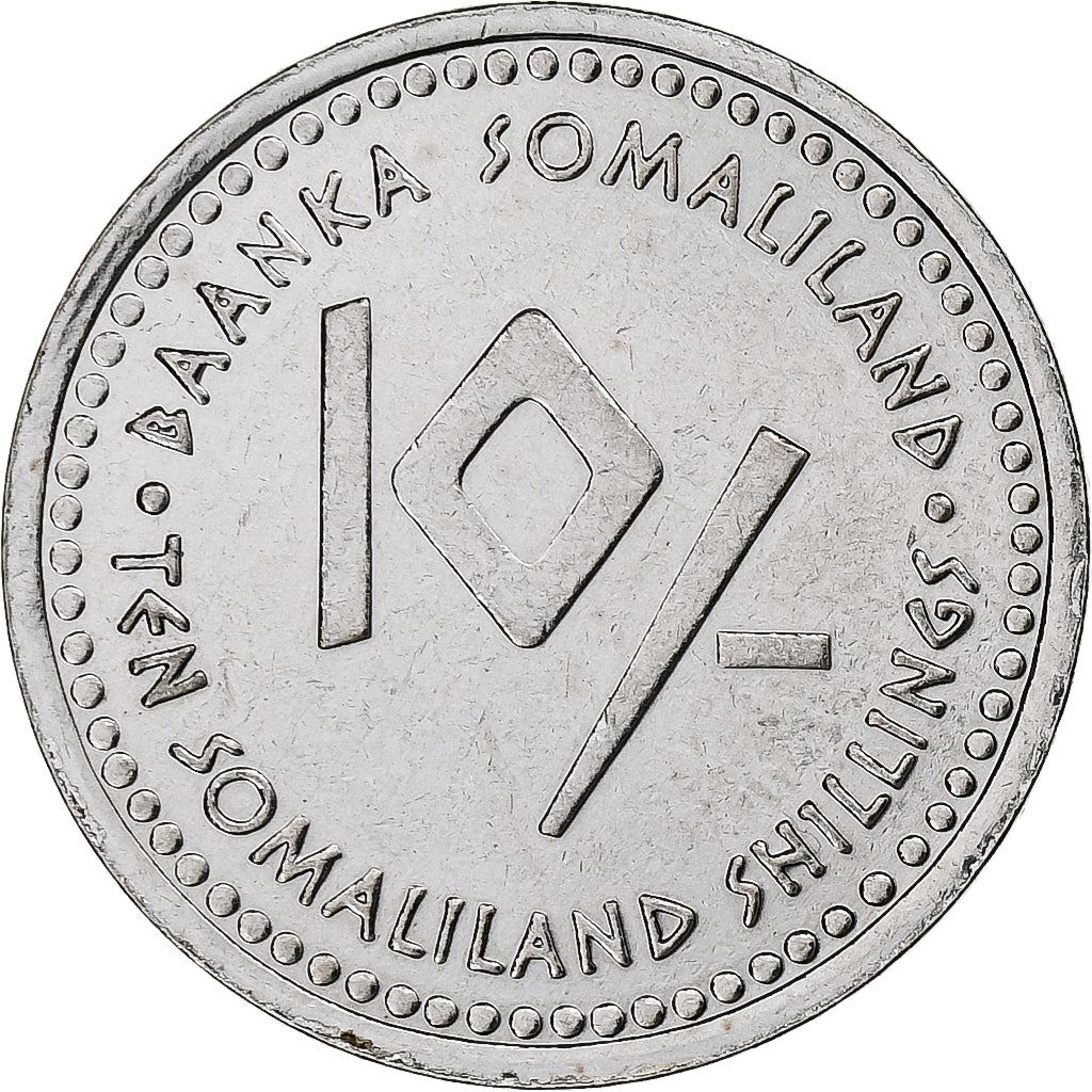 Somalilandas | 10 šilingų moneta | Svarstyklės | Nerūdijantysis plienas | KM:15 | 2006