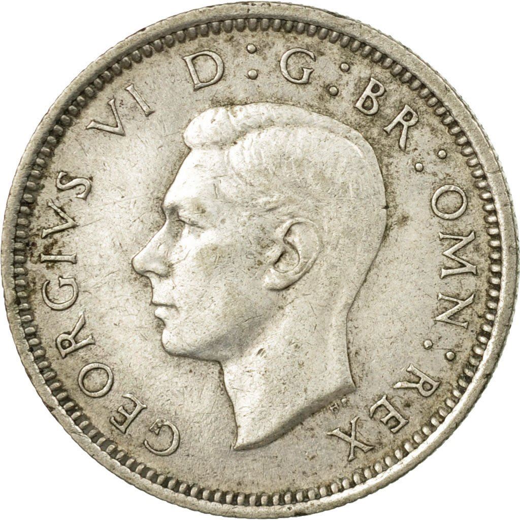 United Kingdom | 6 Pence Coin | George VI | KM:852 | 1937 - 1946