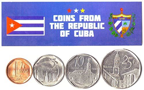 Хобби королей Разные монеты - Старая коллекционная иностранная валюта Кубы для сбора - Уникальные памятные мировые денежные наборы - Подарки для коллекционеров - Коллекция из 4 штук