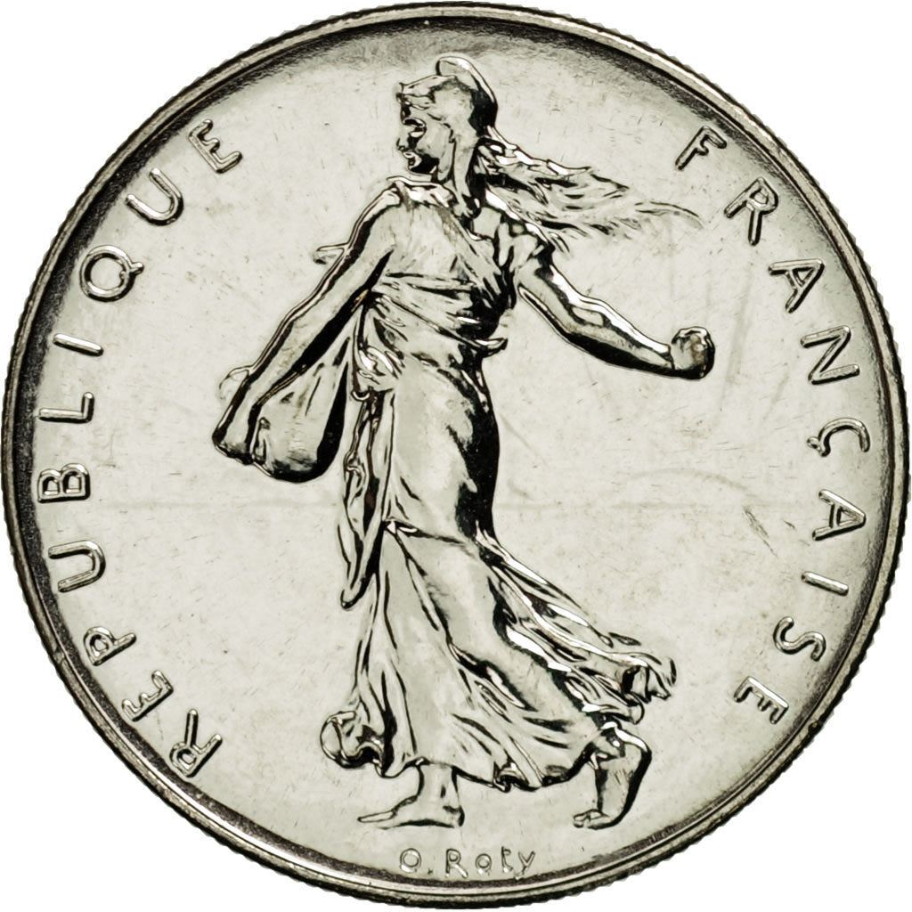 French 1 Franc Coin | Signature D'AP. O.ROTY | proof | KM925.2 | France | 1991 - 2001