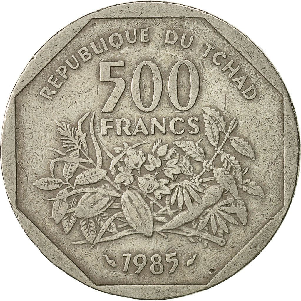 Chad | 500 Francs Coin | Copper-Nickel | Fruit | Km:13 | 1985