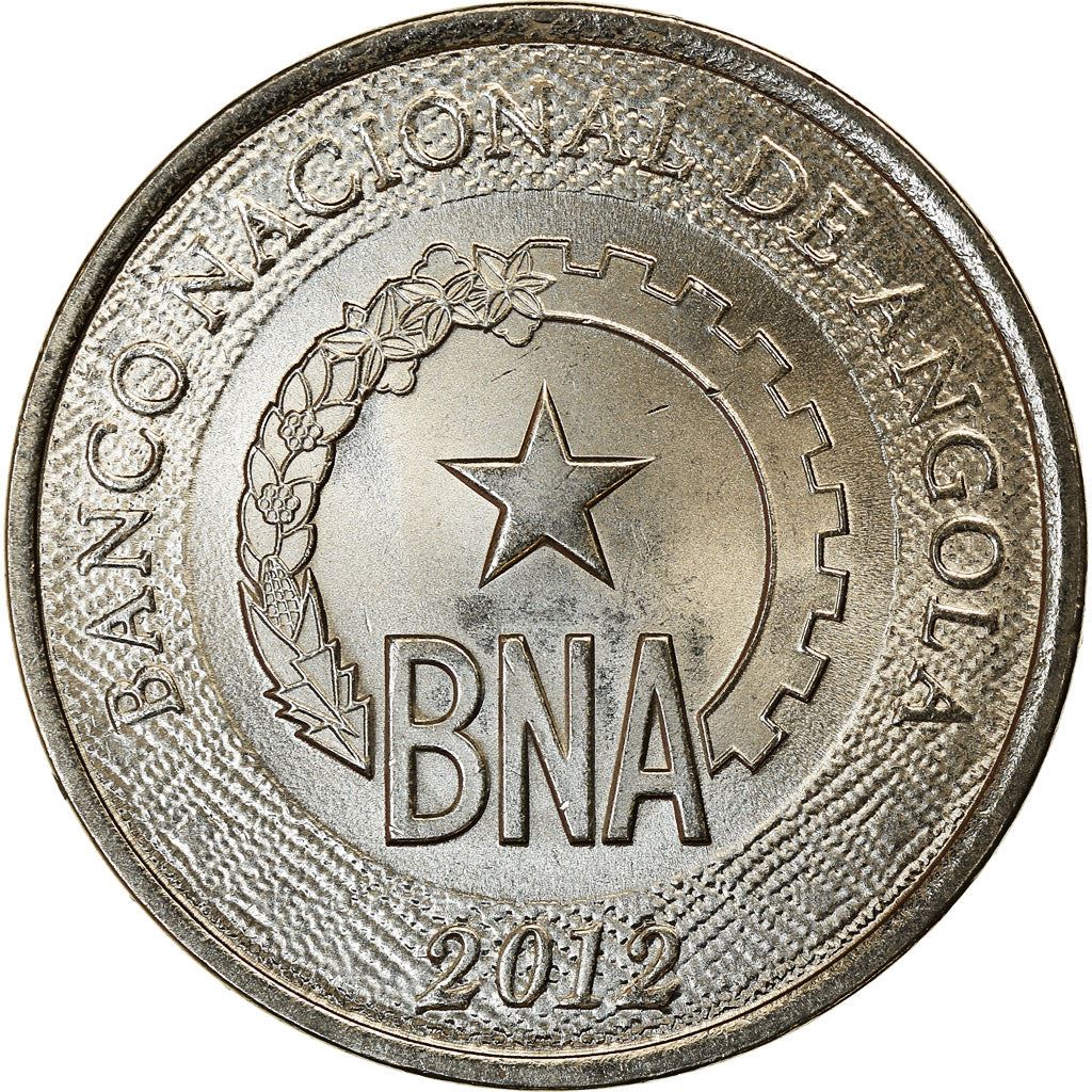 Angola | 50 Centimos Coin | Gear | Wreath | Km:107 | 2012