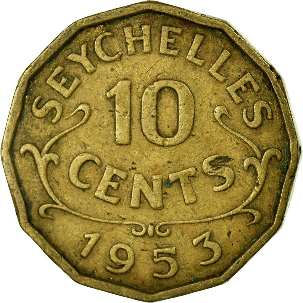 Seychelles | 10 Cents Coin | Elizabeth II | Km:10 | 1953 - 1974