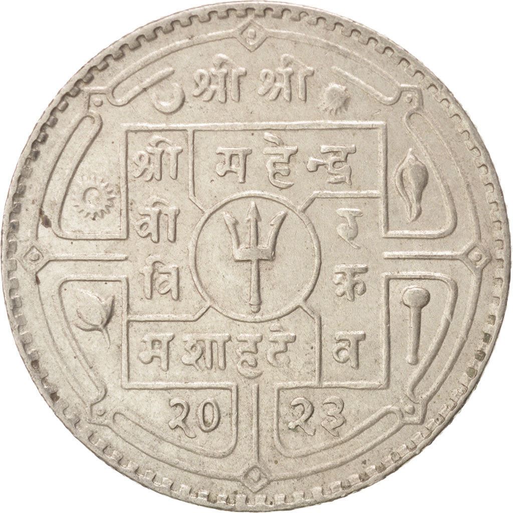 Nepal | 50 Paisa Coin | Trident | KM:778 | 1964 - 1966