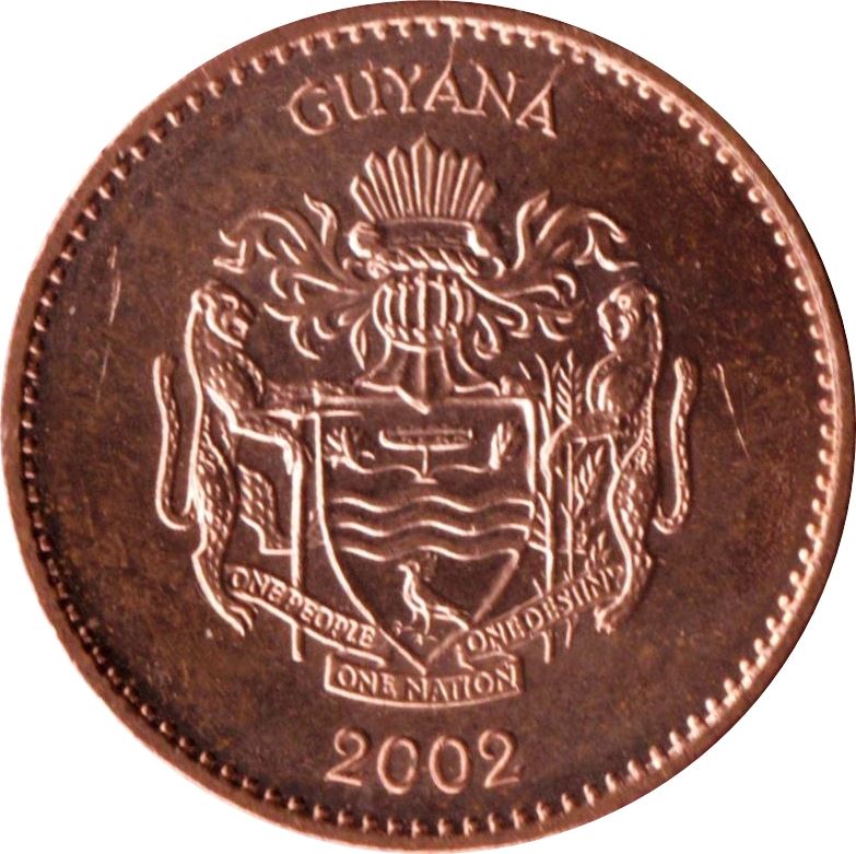 Guyana 1 Dollar Coin | Rice Gathering | KM50 | 1996 - 2015