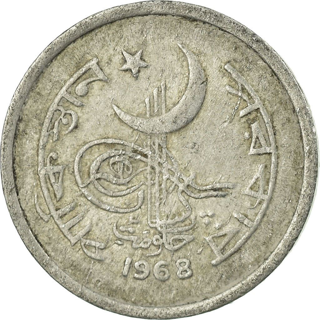 Pakistan | 2 Paisa Coin | Crescent Moon | Km:28 | 1966 - 1968