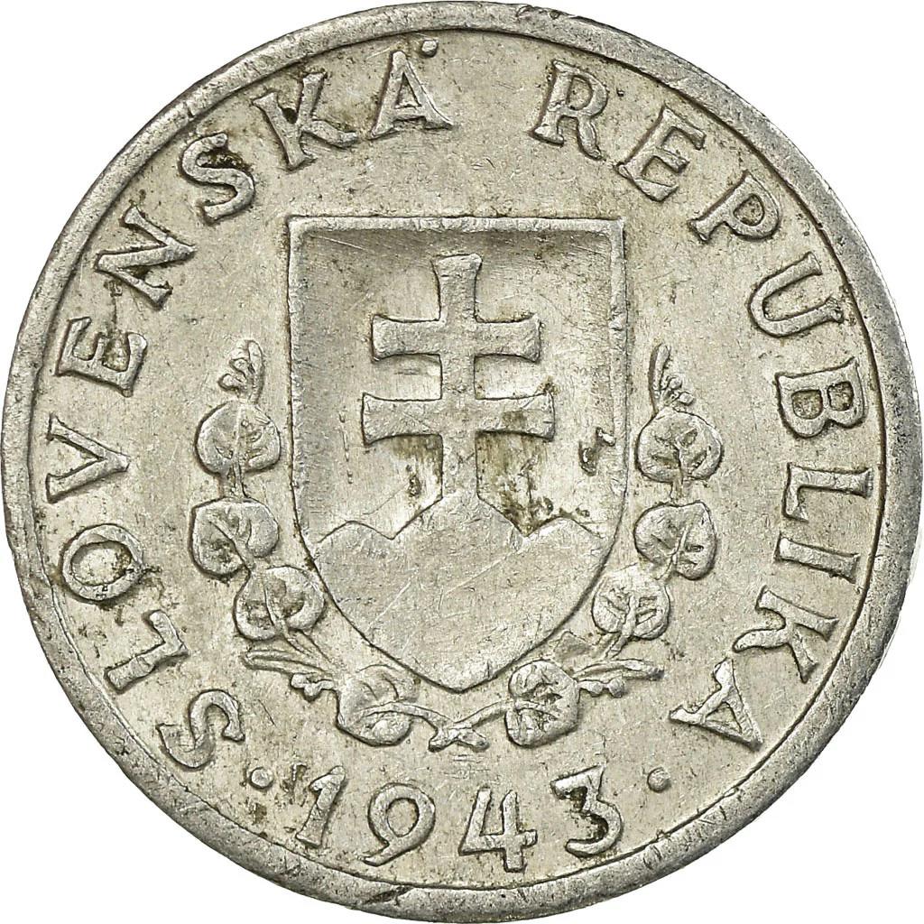 Slovakia | 20 Halierov Coin | Nitra Castle | KM4a | 1942 - 1943