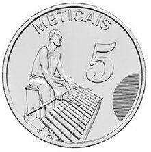 Mozambique | 5 Meticais Coin | Musician | Xylophone | 2024