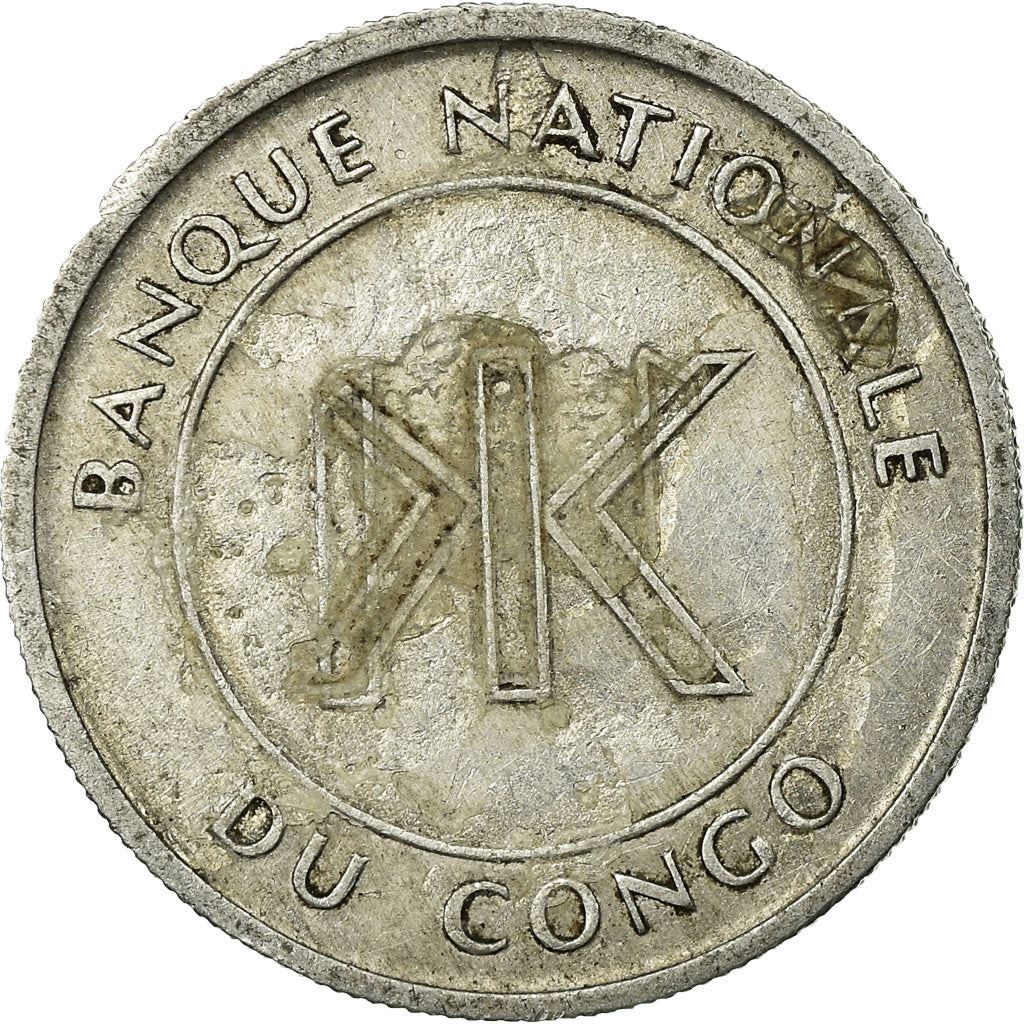 Congo-Leopoldville | 1 Likuta Coin | Coat of Arms | Km:8 | 1966 - 1969