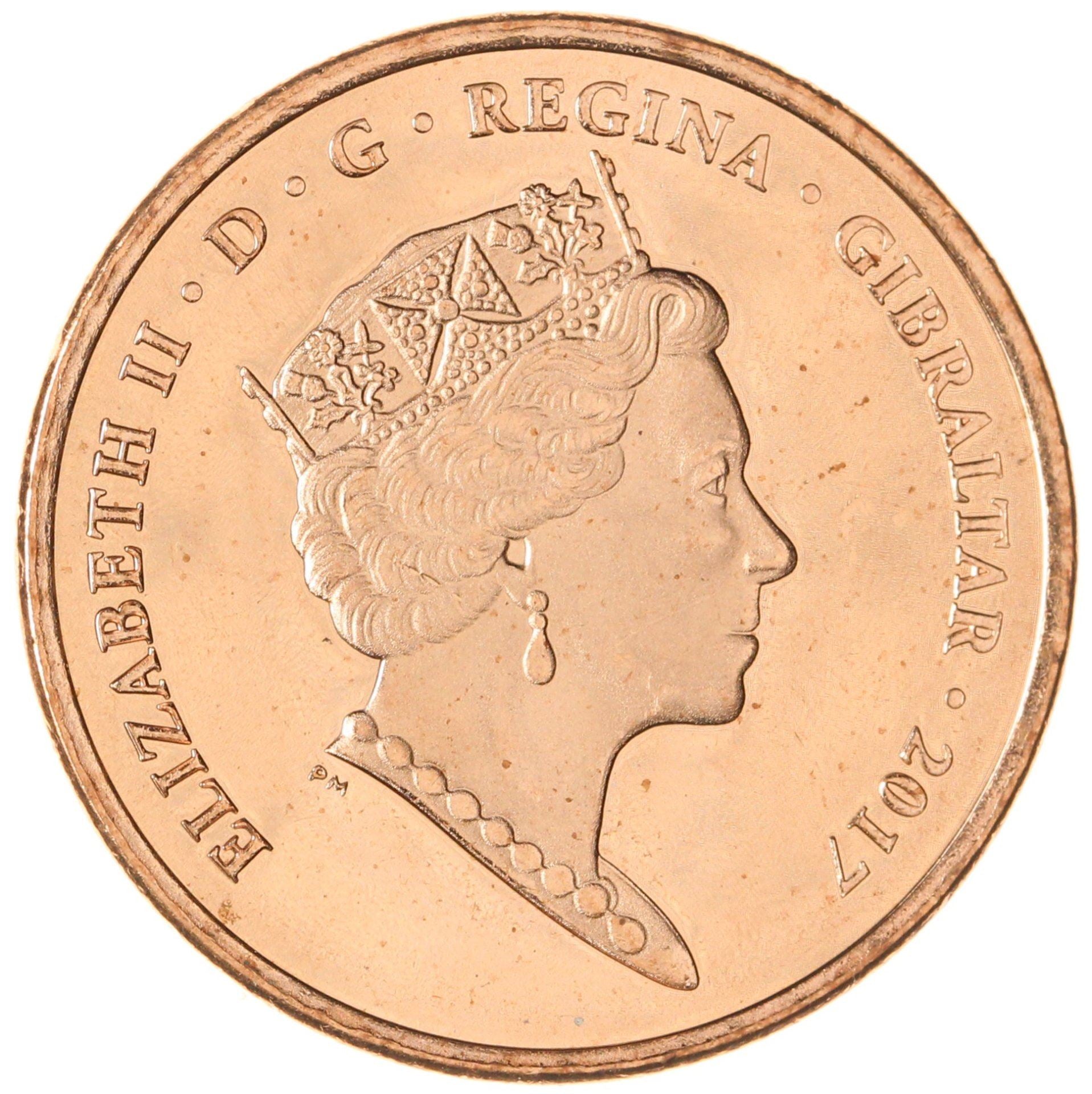 Gibraltar | 2 Pence Coin | Referendum | KM:1585 | 2017