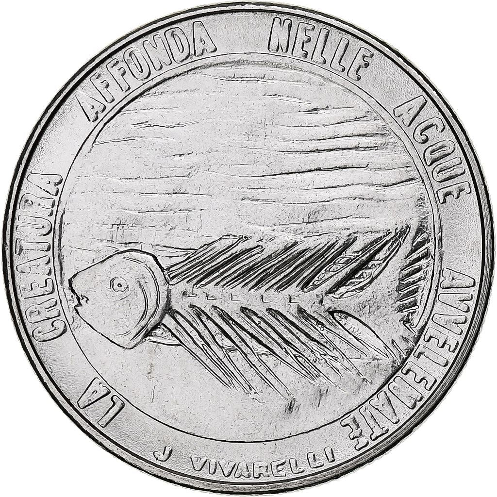 San Marino | 100 Lire Coin | Fish | Km:70 | 1977