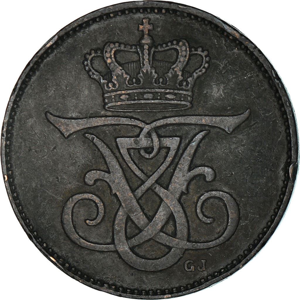 Denmark | 2 Ore Coin | Monogram | Km:805 | 1907 - 1912