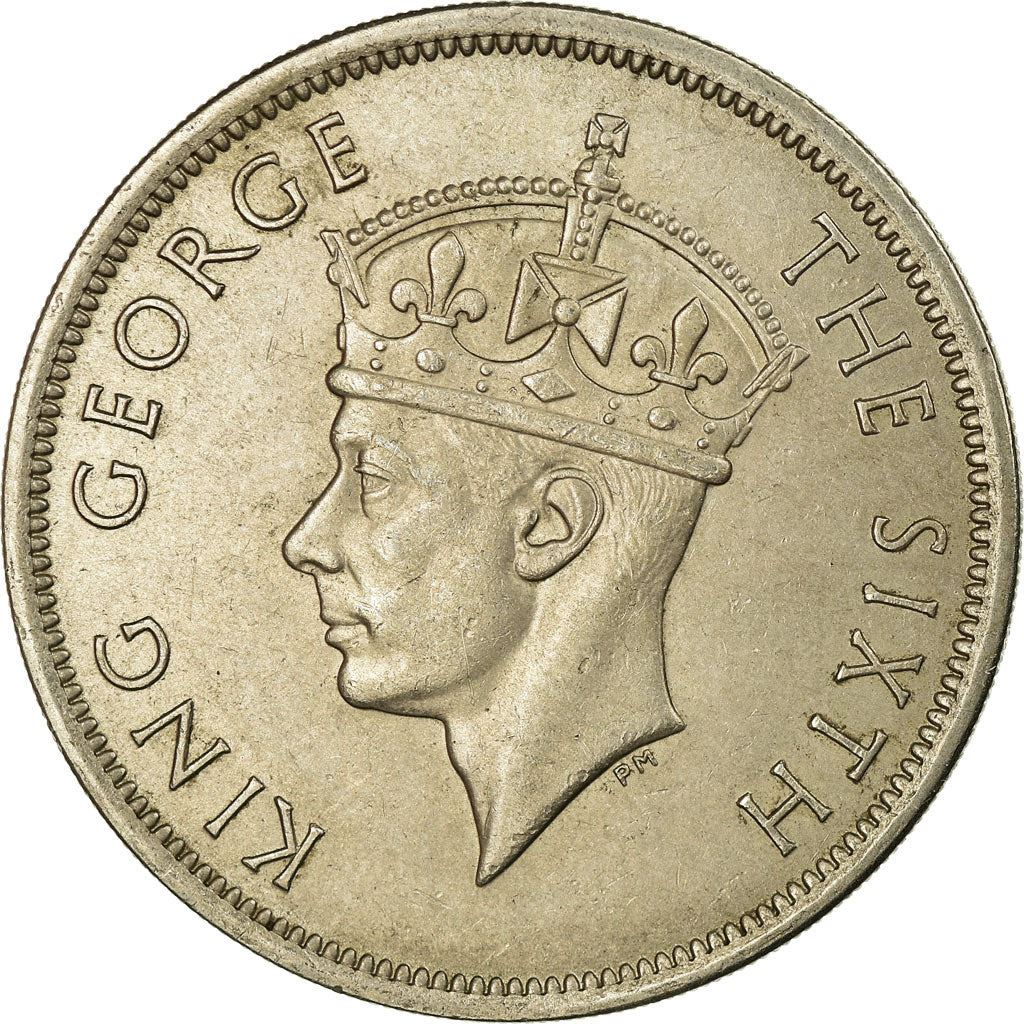 Southern Rhodesia | 1/2 Crown Coin | George VI | Crown | Shield | Pickaxe | Km:24 | 1948 - 1952