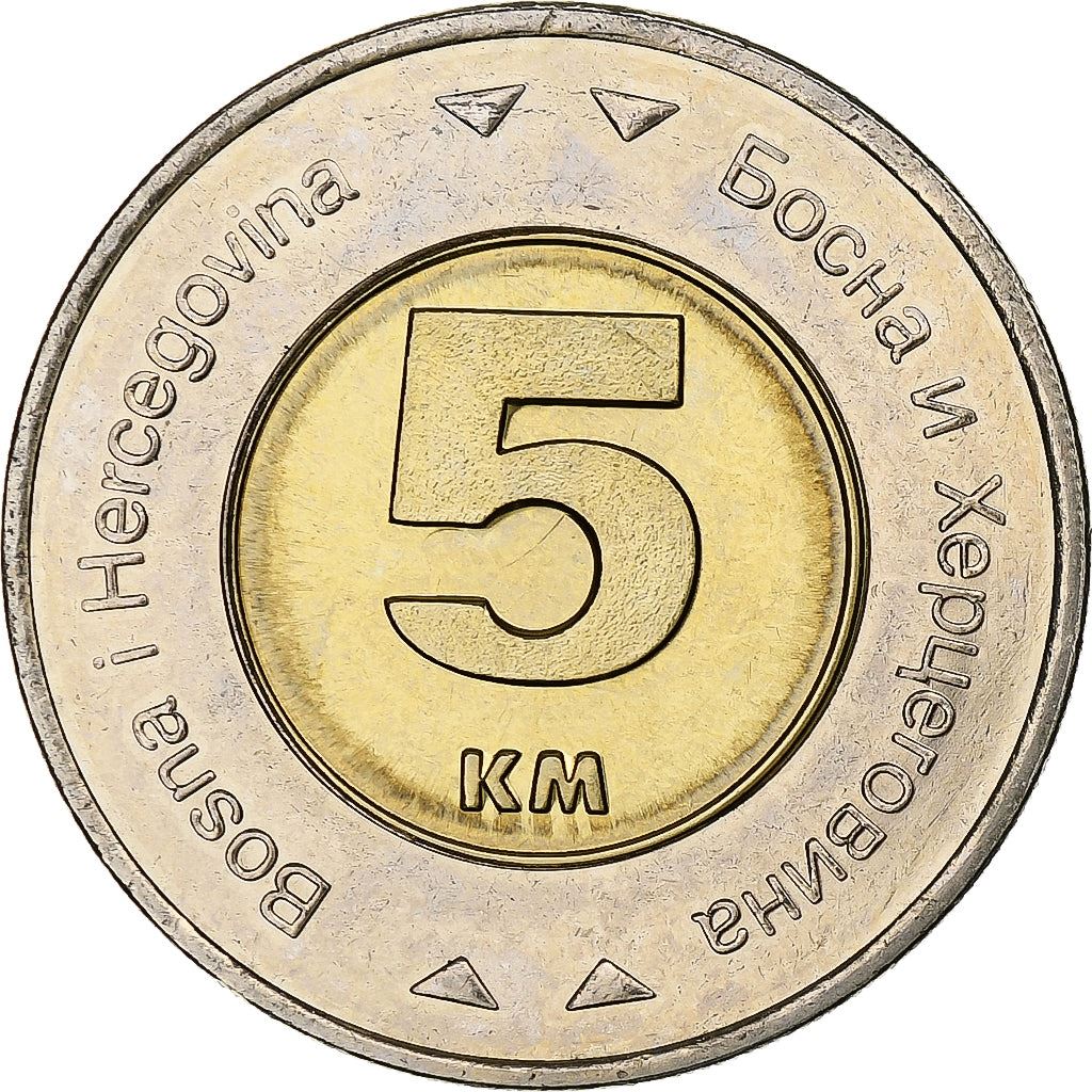 Bosnia and Herzegovina | 5 Konvertibilnih Maraka Coin | Dove of Peace | Km:120 | 2005 - 2022