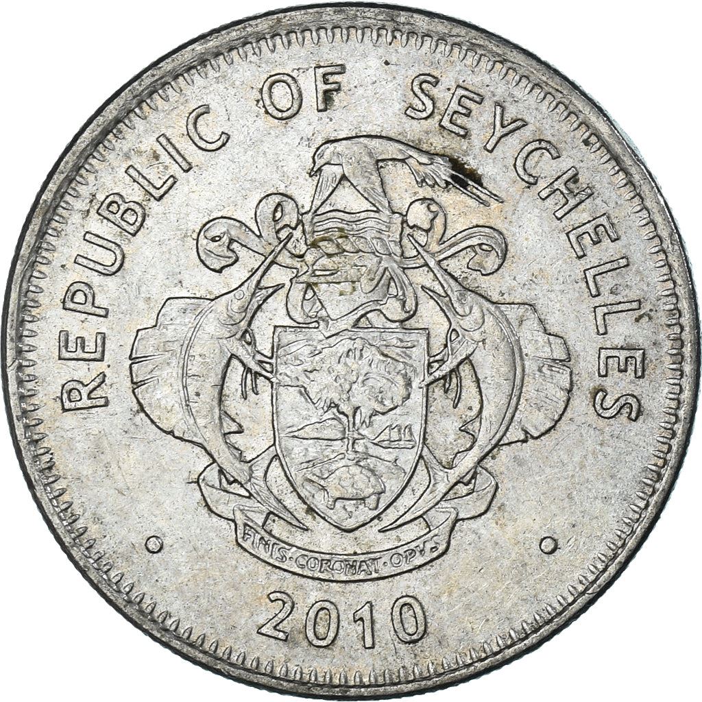 Seychelles 1 Rupee Coin | Triton Conch Shell | KM50a | 2010