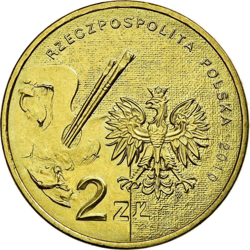 Poland | 2 Zlotys Coin | Artur Grottger | Y:746 | 2010