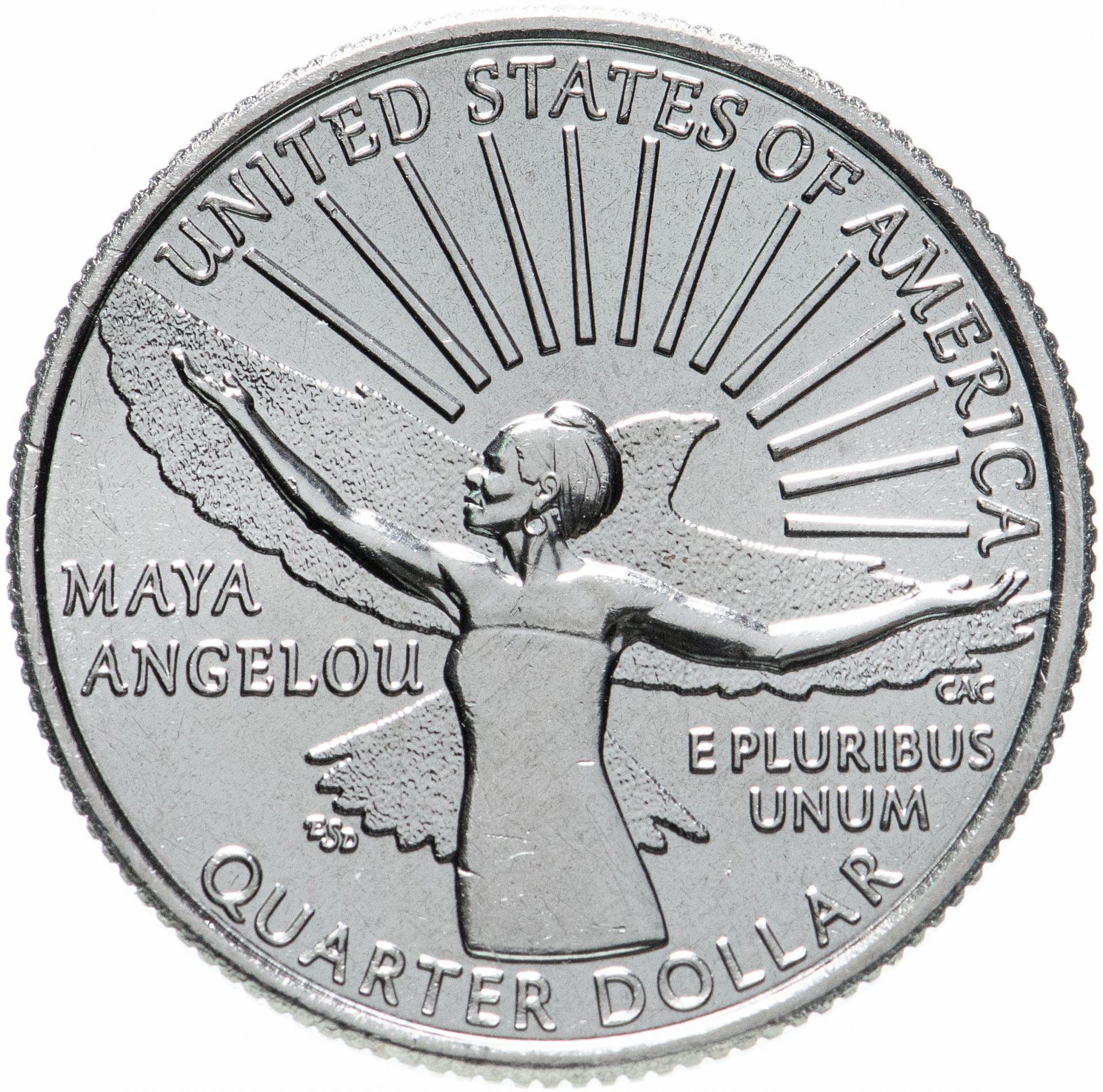 Vereinigte Staaten | 1/4-Dollar-Münze | Maya Angelou | KM:766 | 2022