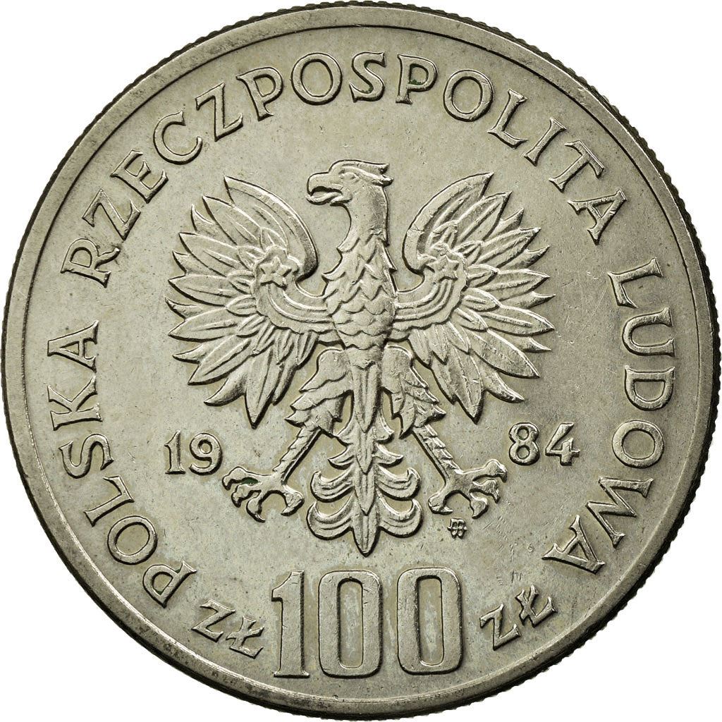 Poland | 100 Zlotys Coin | Eagle | Y:151, Parm:297, Fischer Po:Ob095 | 1984