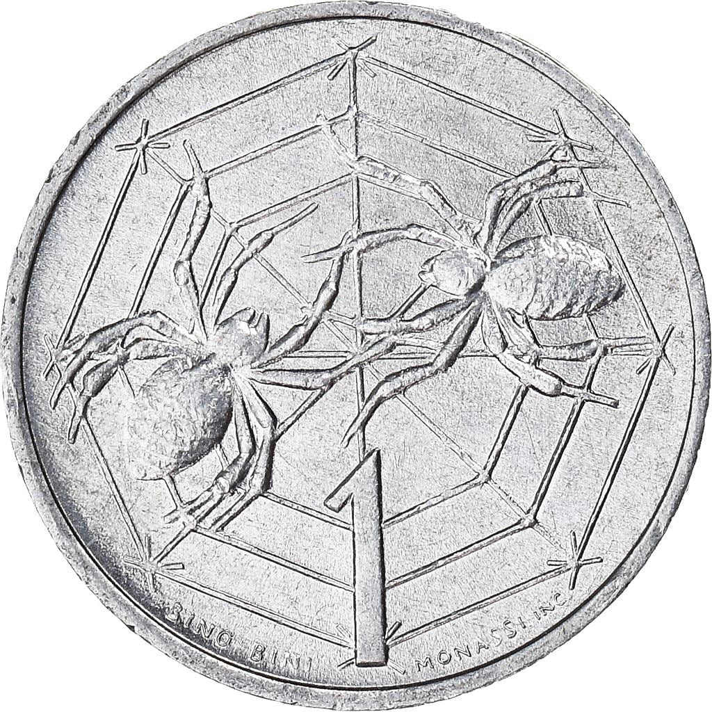 San Marino | 1 Lira Coin | Spiders | Km:40 | 1975
