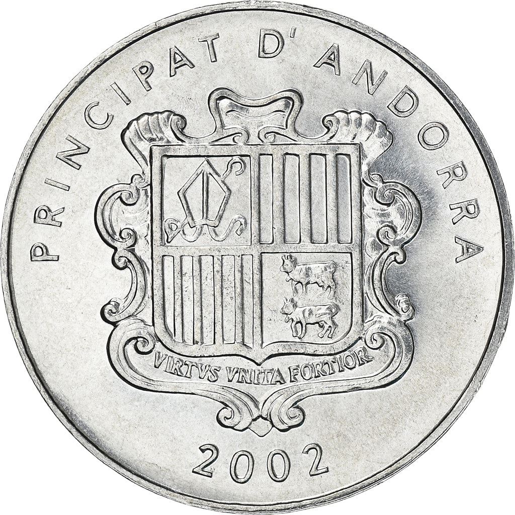 Andorra | 1 Centim Coin | Charlemagne | Km:176 | 2002