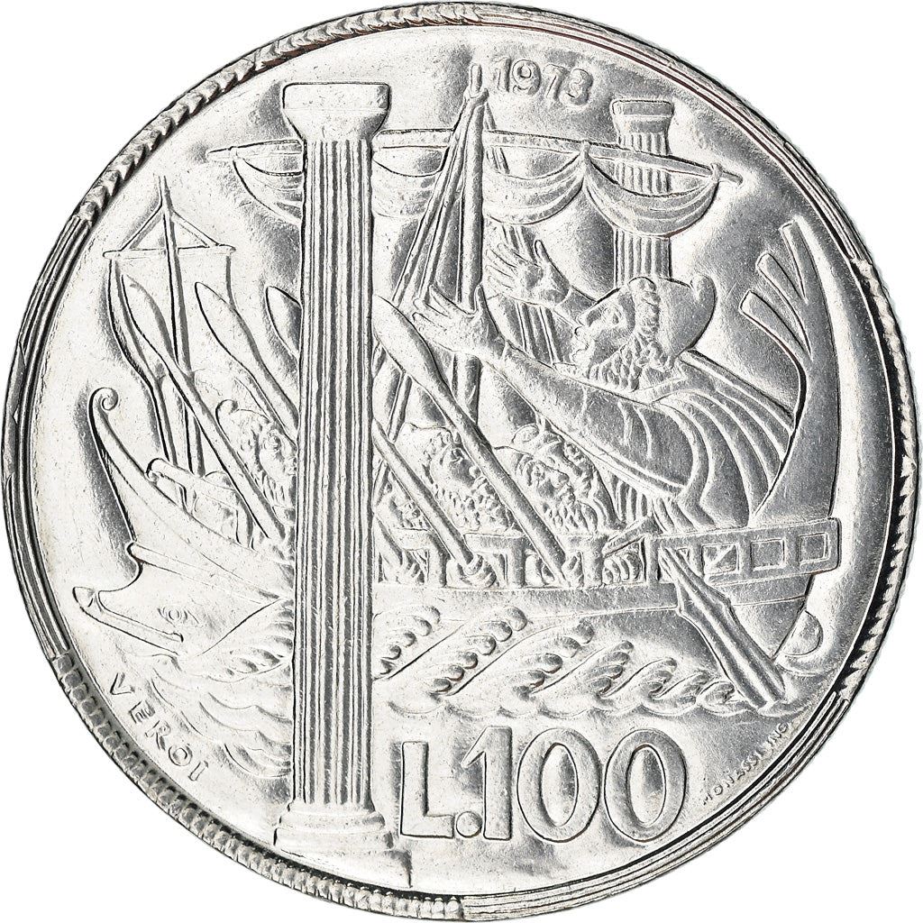 San Marino | 100 Lire Coin | Ulysses | Km:28 | 1973